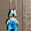 Thumbnail: Fire Opal, Blue Topaz necklace