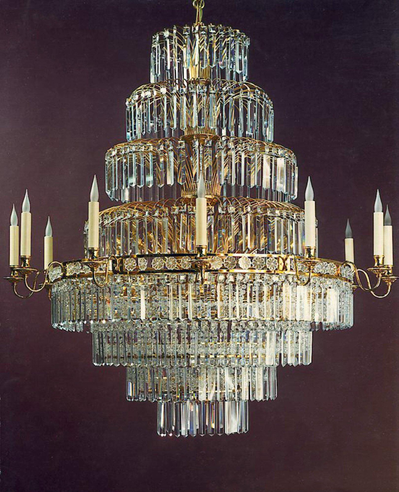 "Jet d'eau" chandelier
