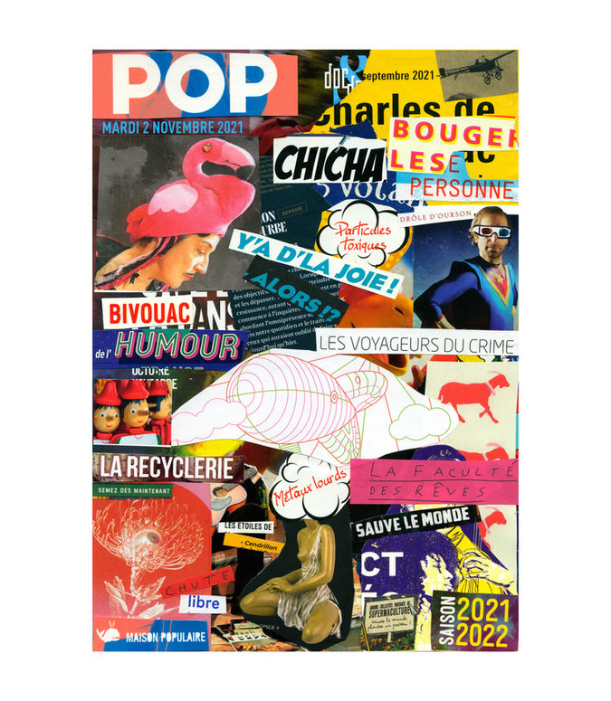 Œuvre originale de la série Les Visuels de Face de Tract par Kévin Ntima. Collage unique composé de fragments de tracts et d’écrits collectés dans l’espace public, où l’image et le texte se répondent pour créer une narration ouverte et poétique.