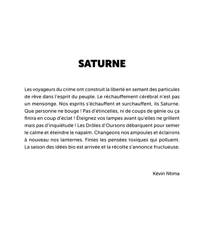 Texte issu d’une œuvre originale des Visuels de Face de Tract par Kévin Ntima. Écriture spontanée et poétique inspirée du collage, où les mots et les images se rencontrent pour créer une narration libre et ouverte à l’interprétation.