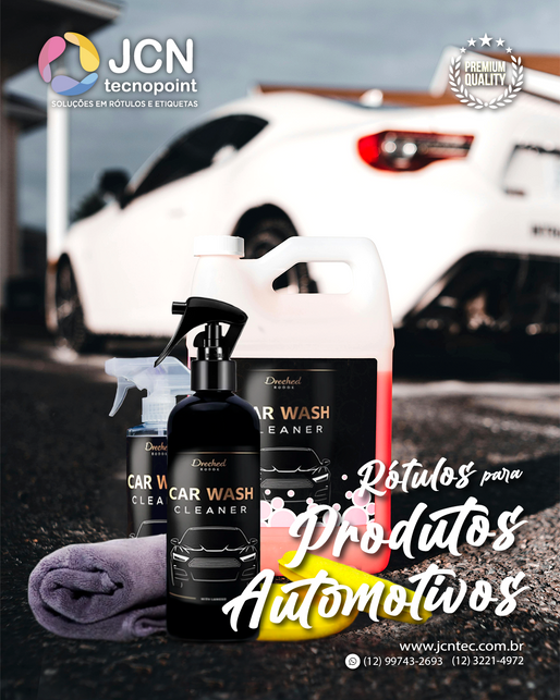 Rótulos para produtos automotivos