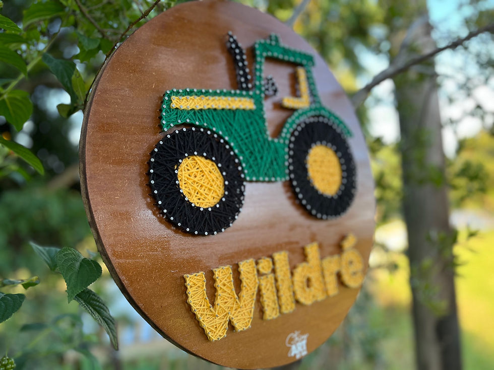 Thumbnail: Theme + name in string art