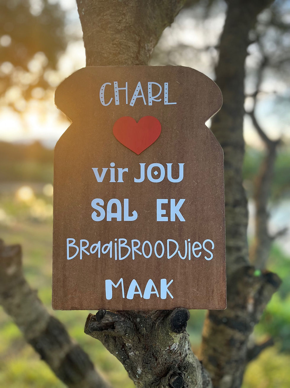 Braaibroodjie bord decor + naam