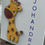 Thumbnail: Giraffe with vinyl cut out sticker