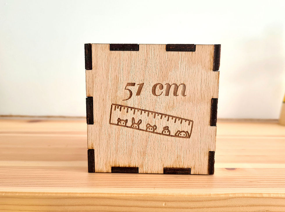 Thumbnail: Birth Announcement stats cube