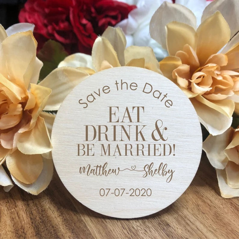 Coasters - Wedding gift or Save the date