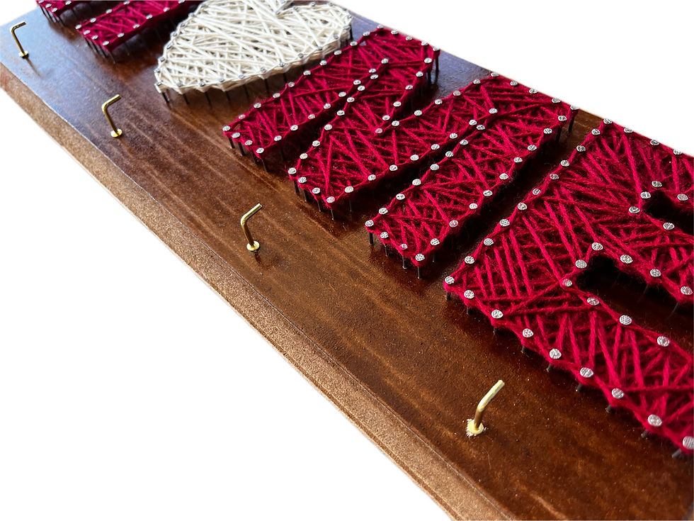 Thumbnail: Home key holder string art