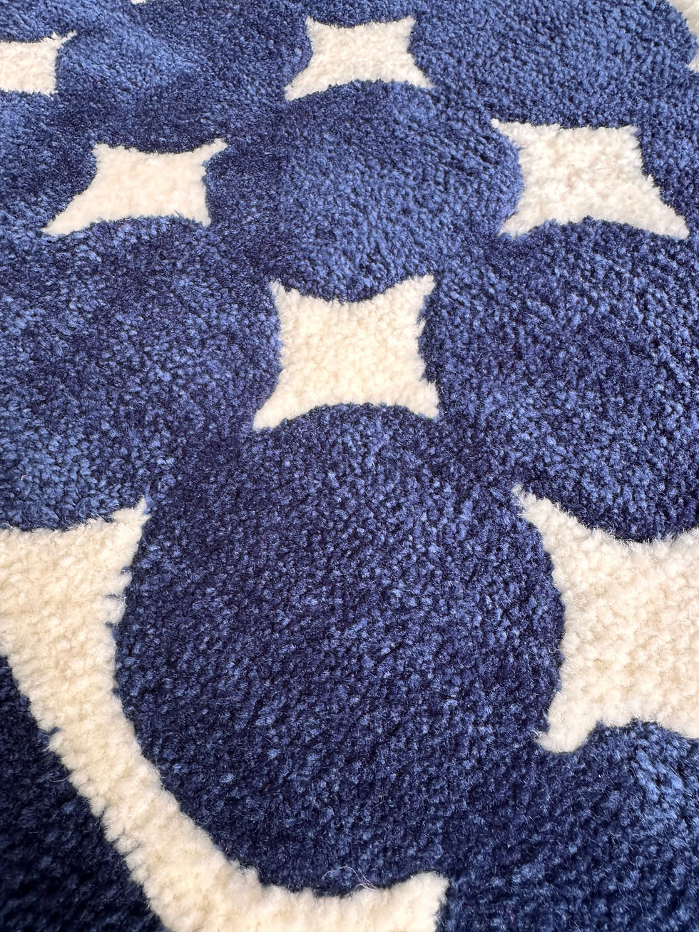 Detalle de la alfombra Beachwood Blue