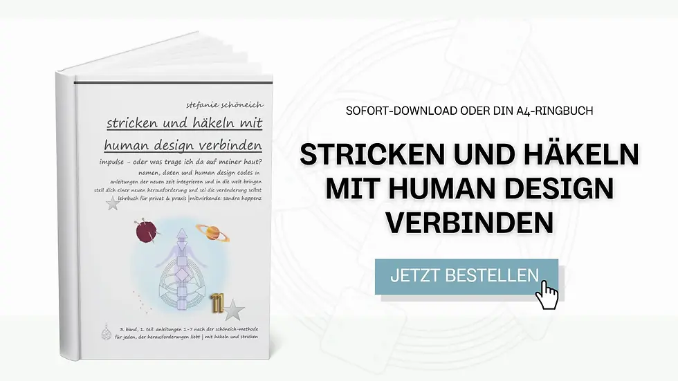 Buch "Stricken und Häkeln mit Human Design verbinden"