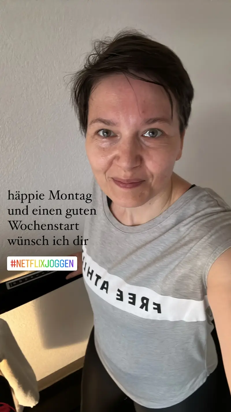 Sandra Hoppenz auf dem Laufband