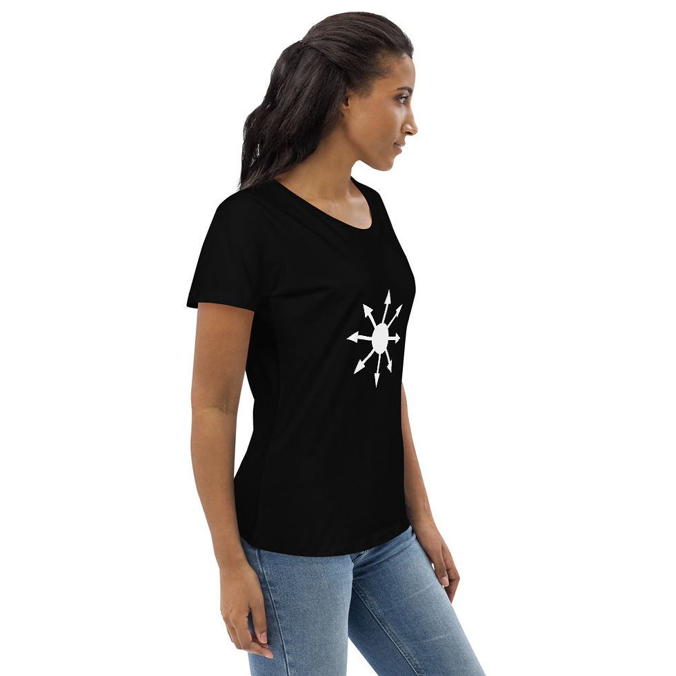 Thumbnail: Chaos Star on Women's fitted t-shirt