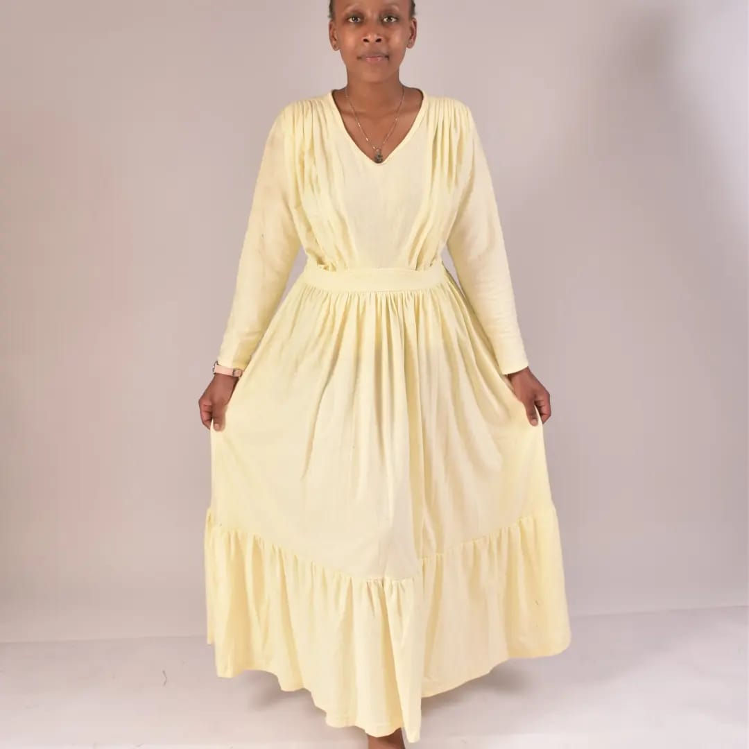 MIMIE MOLATO STYLISH MATERNITY/BREASTFEEDING FLARED MAXI COTTON STRETCH DRESSES