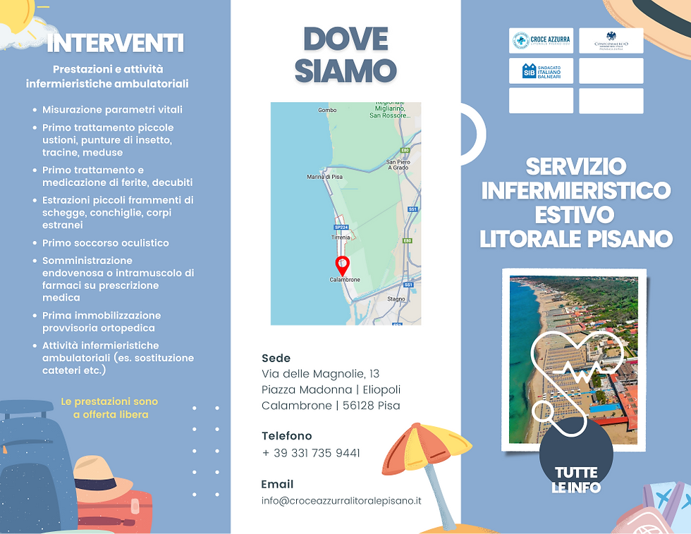 Volantino pieghevole di divulgazione del servizio con le notizie di interesse degli utenti