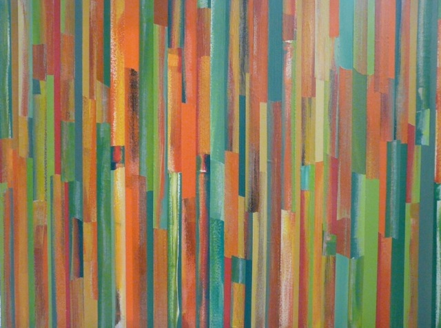 CREPE LARANJA E VERDE