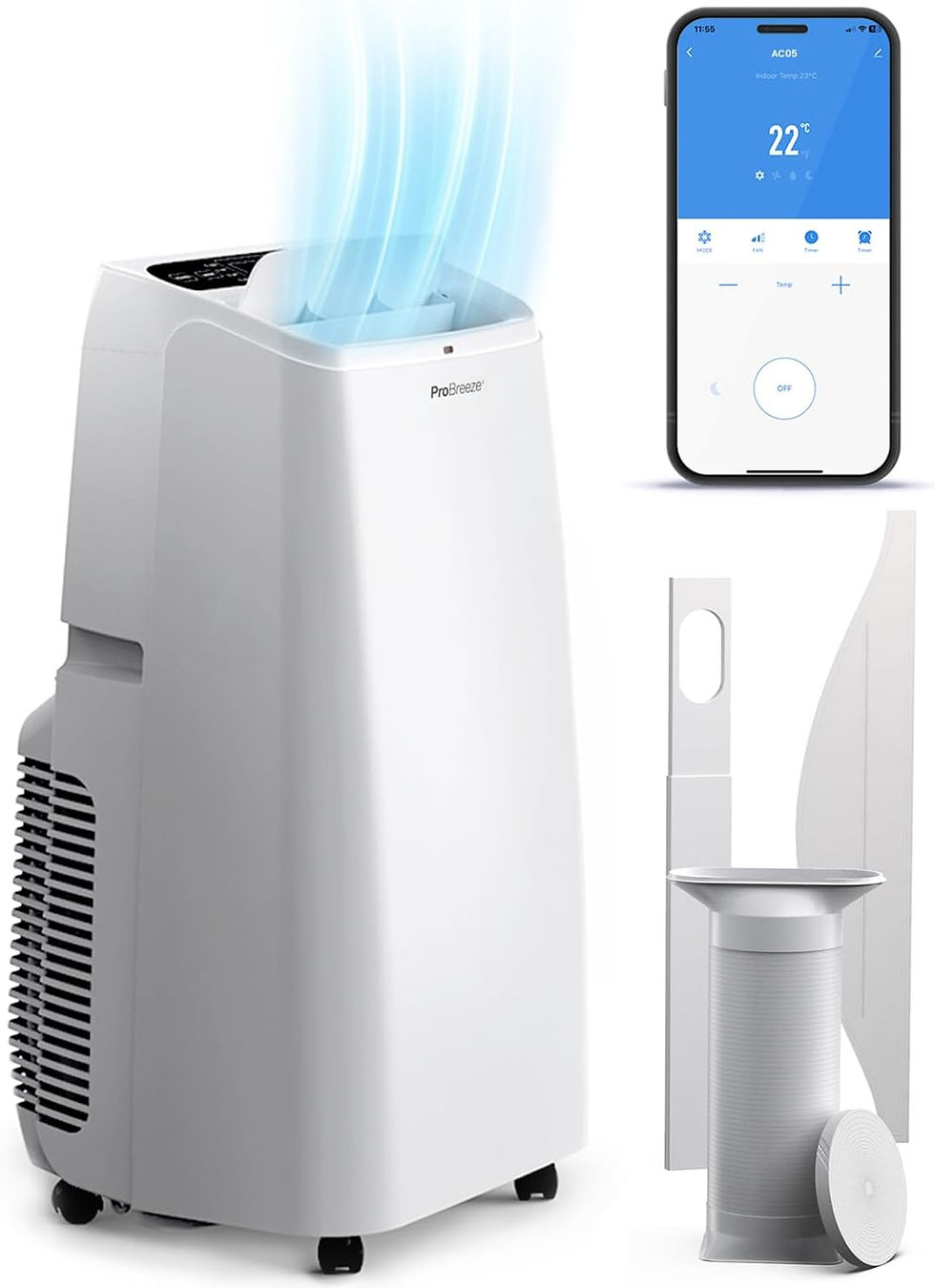 Pro Breeze 4‑in‑1 Portable Air Conditioner
