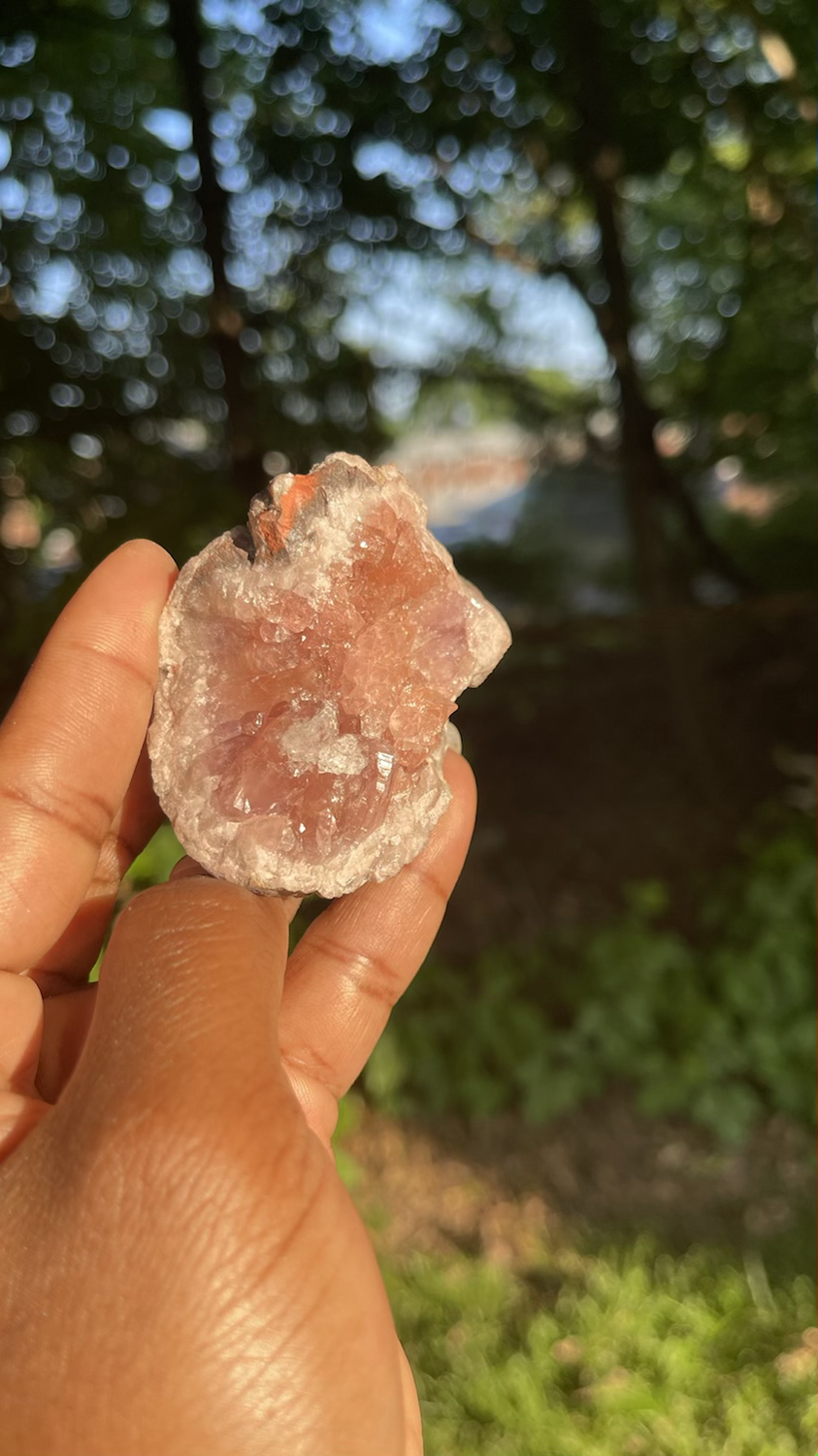 Thumbnail: Rough Pink Amethyst Cluster
