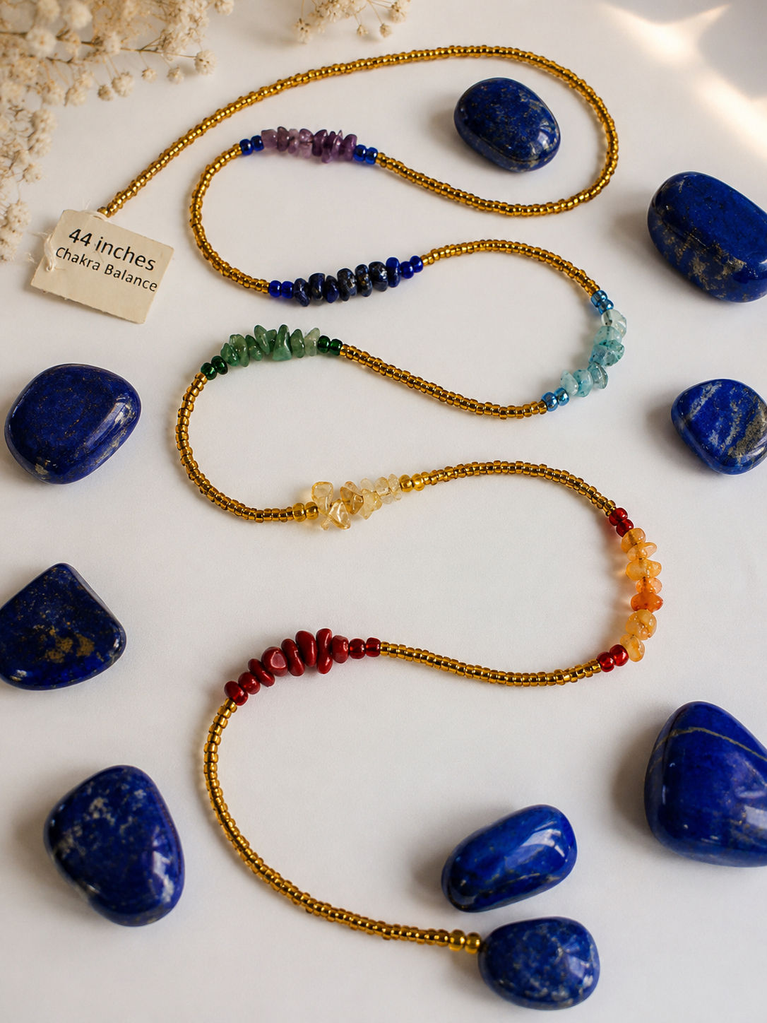 Chakra Balance Luxury Waist Bead | 44”
