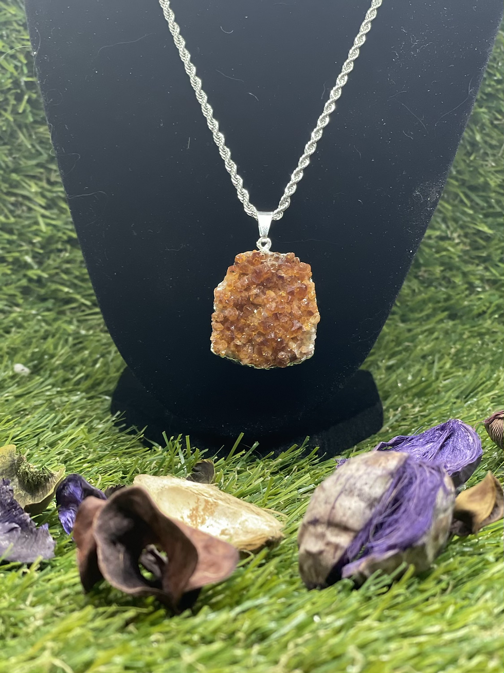 Thumbnail: Druzy Citrine ~ 16” 
