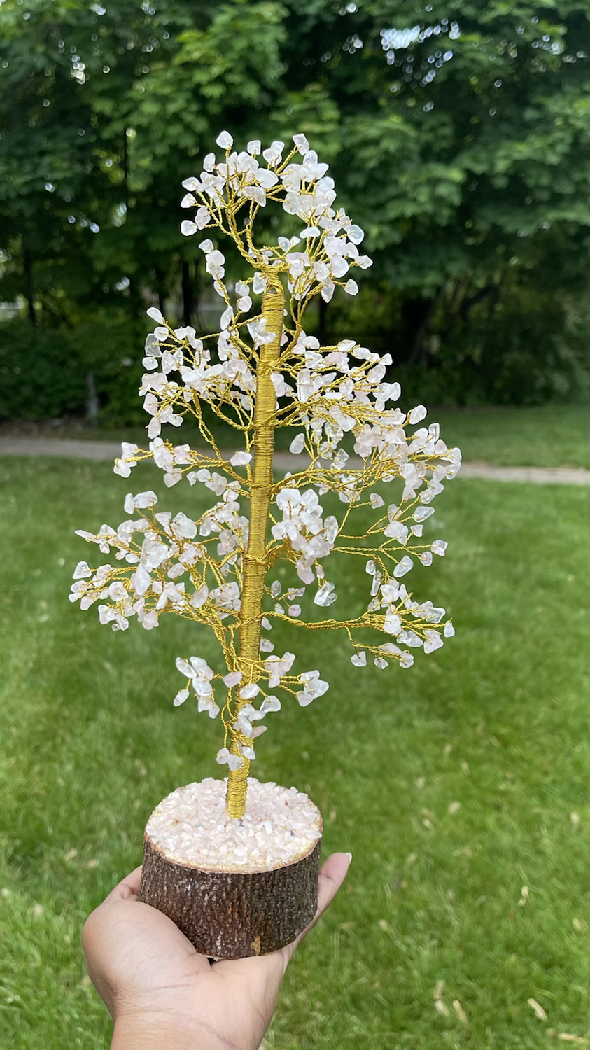 Thumbnail: Rose Quartz Tree ~ Large 