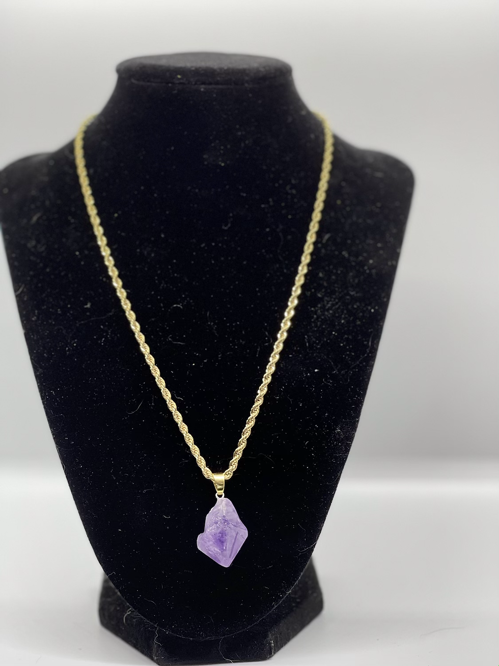 Thumbnail: Amethyst Point Necklace 20”