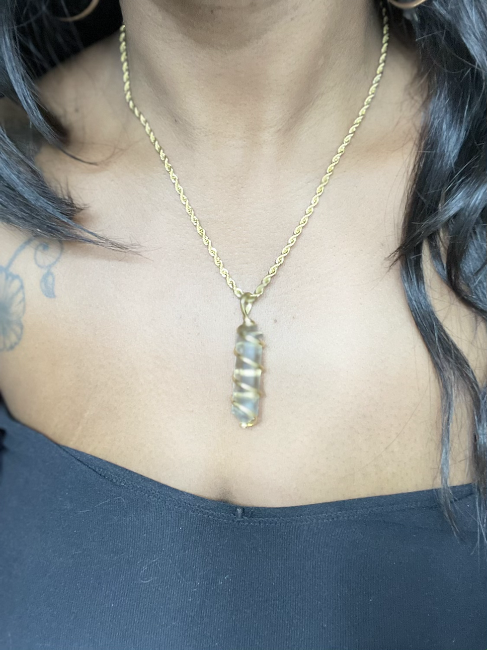 20” Wrapped Clear Quartz