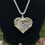 Thumbnail: Chalcedony Heart Necklace ~ 16”