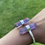 Thumbnail: Amethyst ~ Silver Plated Cuff Bracelet 