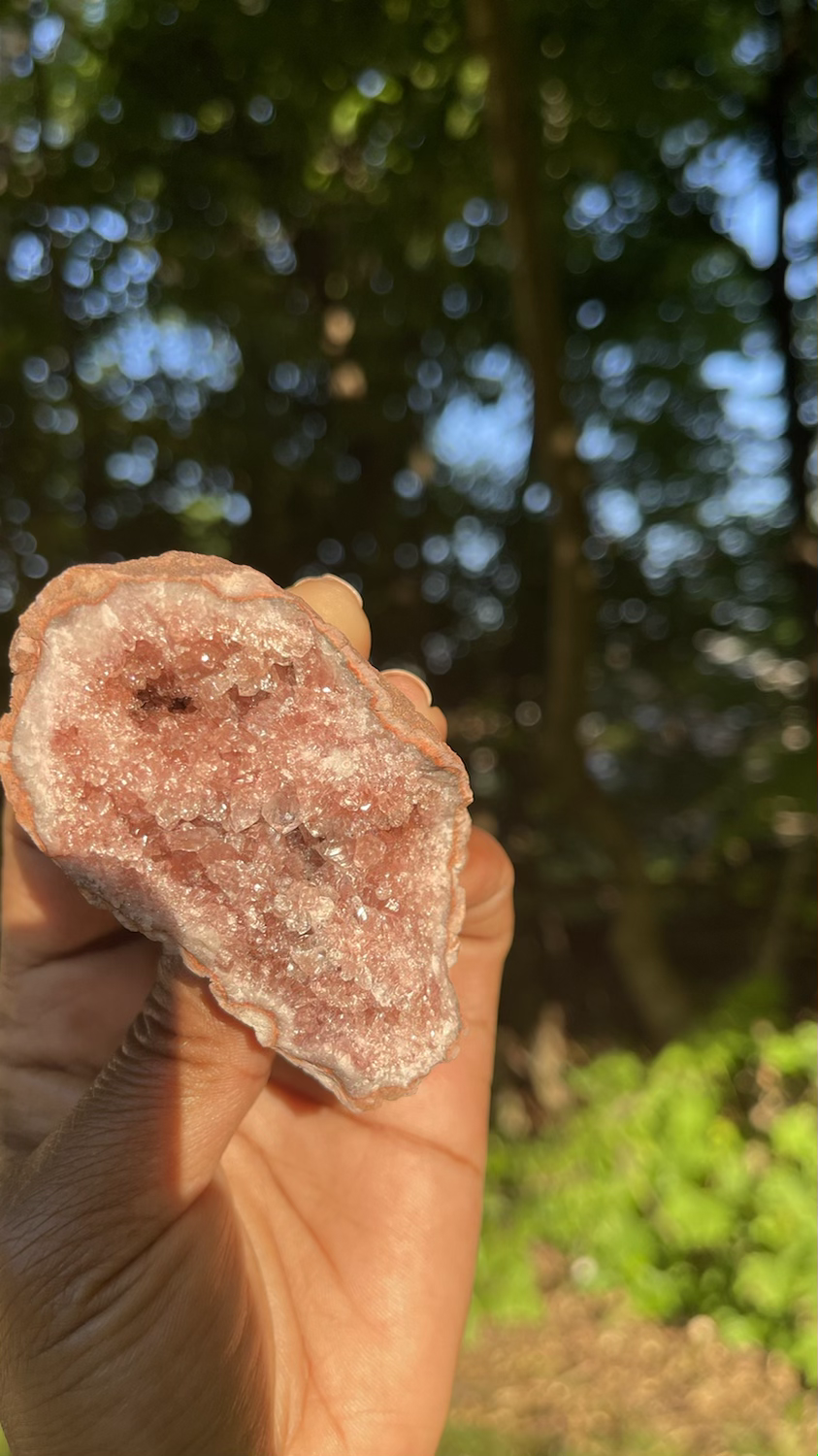 Thumbnail: Rough Pink Amethyst Cluster