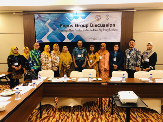 FGD session with hospitals and Public Health centers (Puskesmas) in Surabaya city