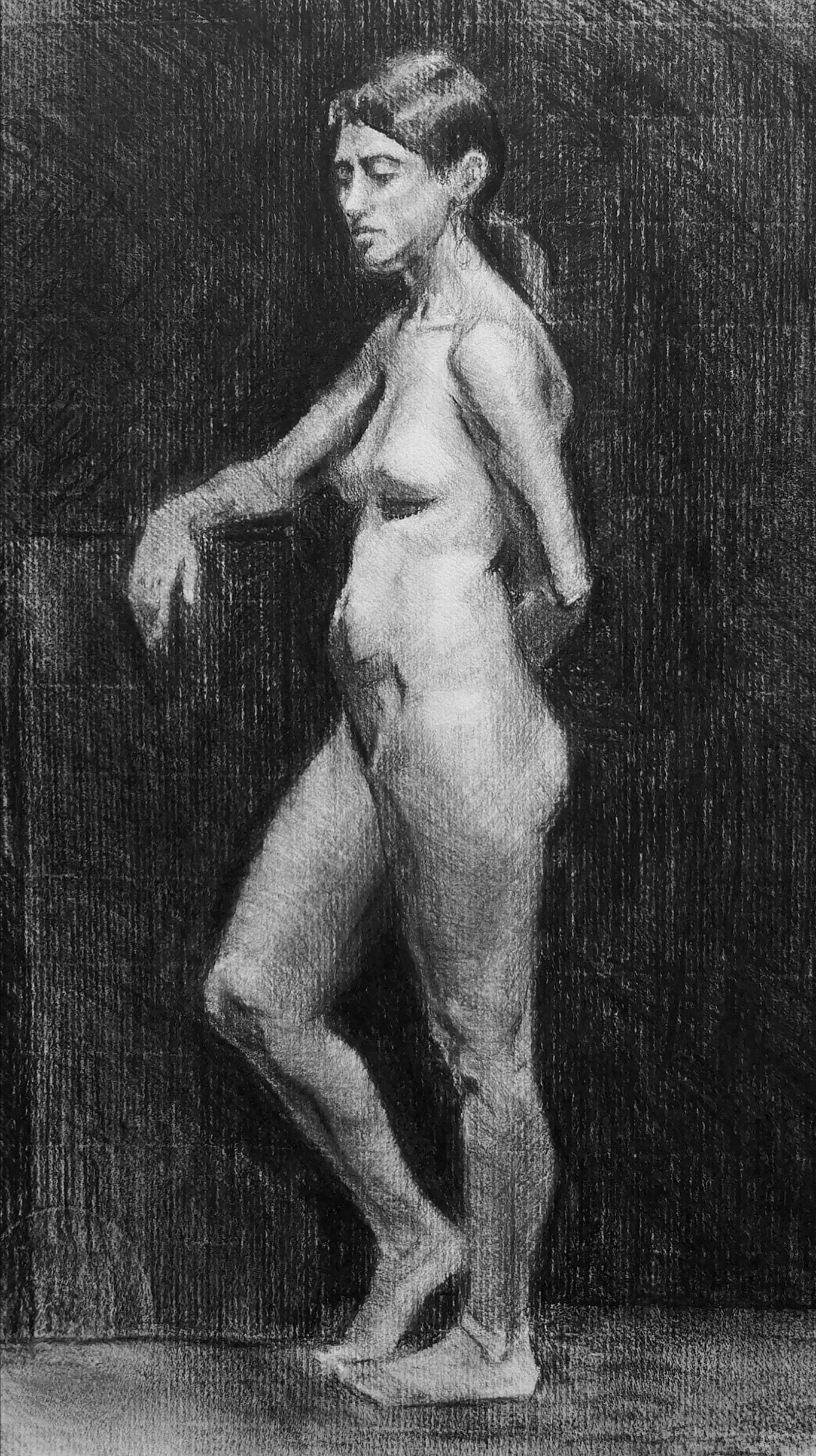 Charcoal Figure Study