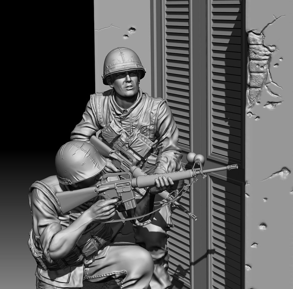Thumbnail: USMC Hue 1968 Tet Offensive Miniature model figures