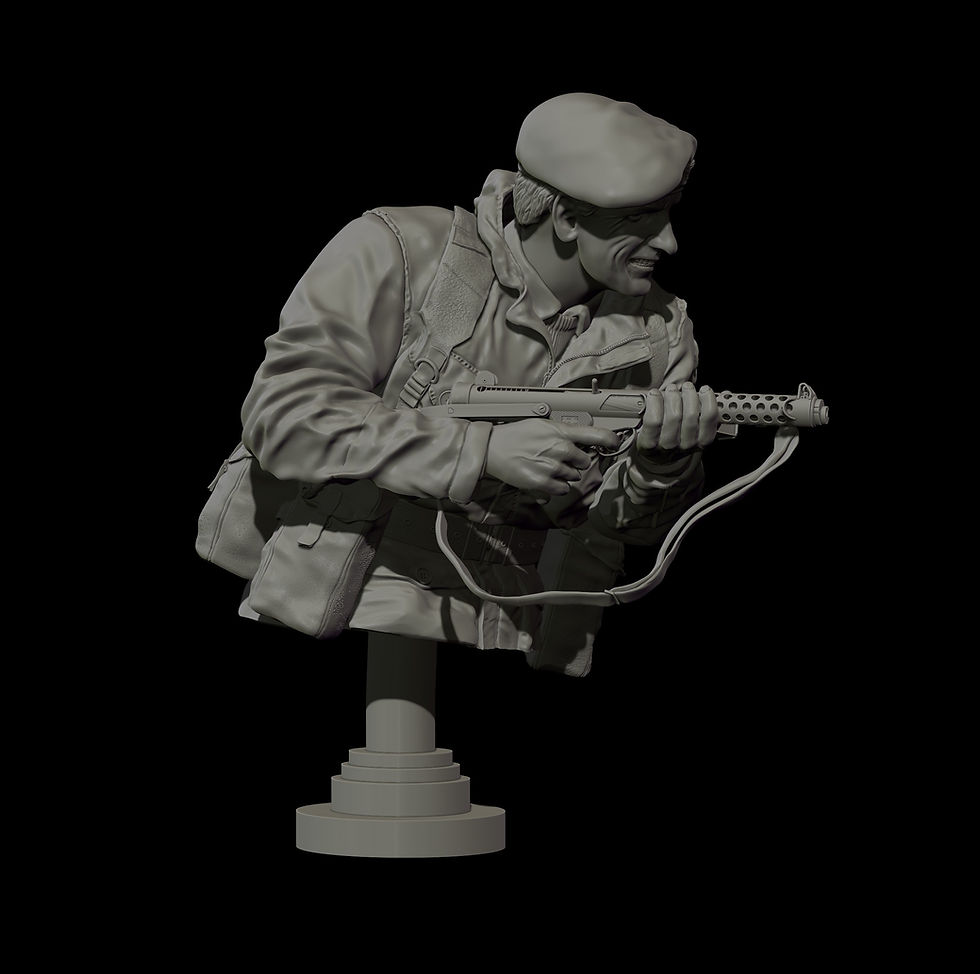 Thumbnail: COLONEL H JONES BUST / BRITISH INFANTRYMAN FALKLAND ISLANDS 1982