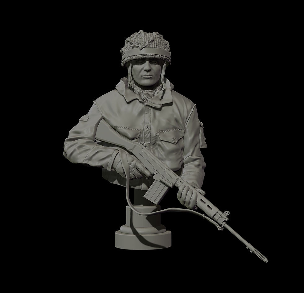Thumbnail: BUST / HALF FIGURE - 3 PARA FALKLANDS 1982 FROM £39.00