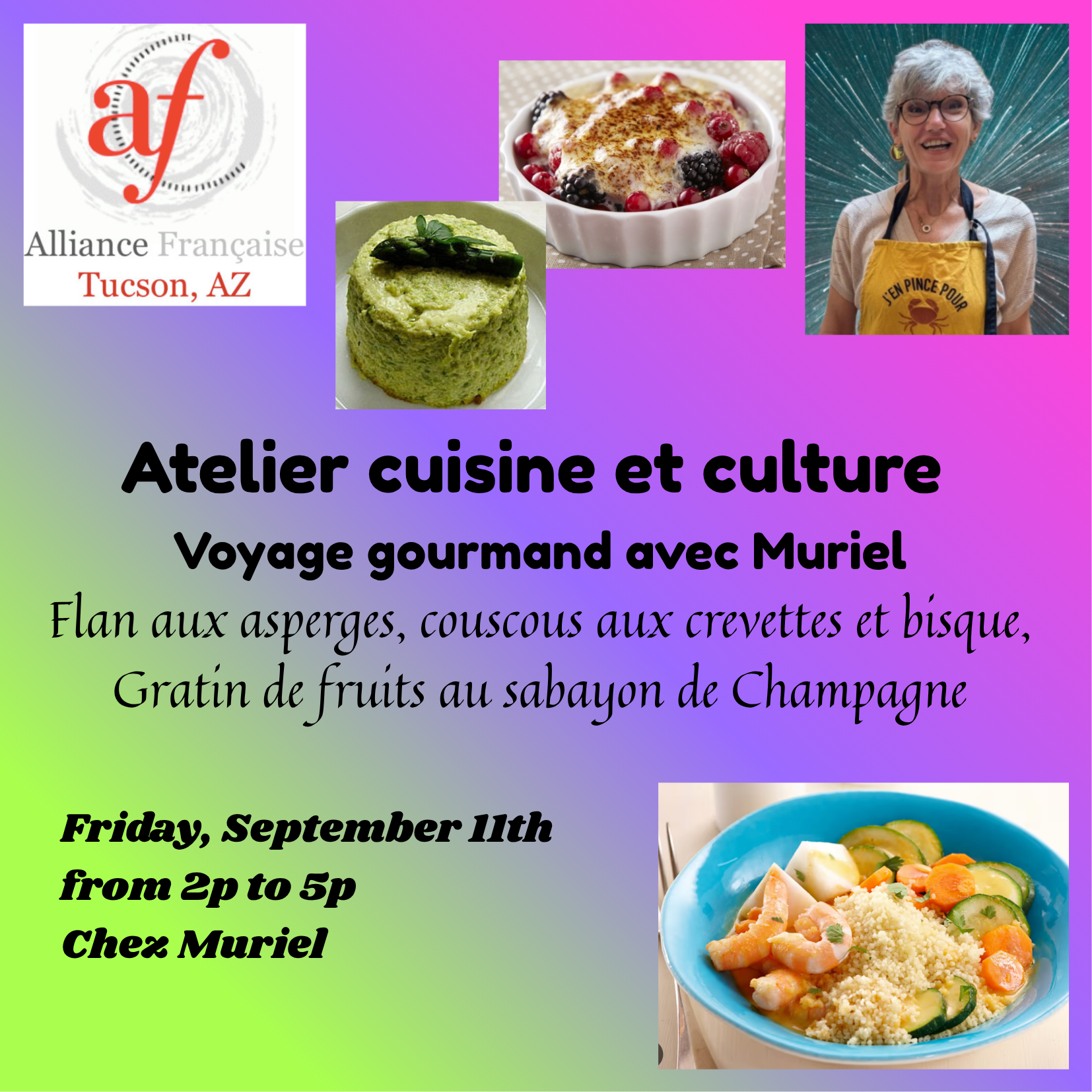 Atelier Cuisine et Culture: Voyage Gourmand avec Muriel