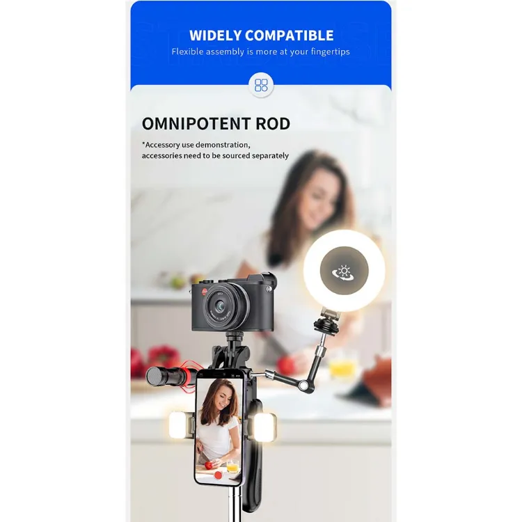 Thumbnail: Awei X56 Selfie Stick Extendable Tripod