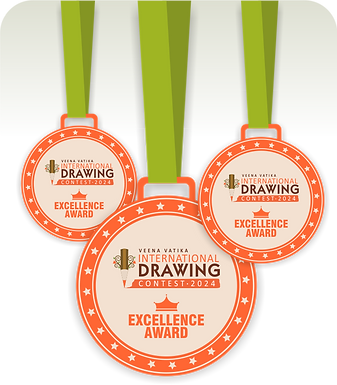 medal , Veena Vatika International Drawing Contest