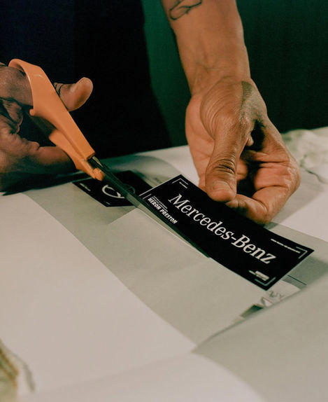 Heron Preston x Mercedes Benz Teasing Campaign