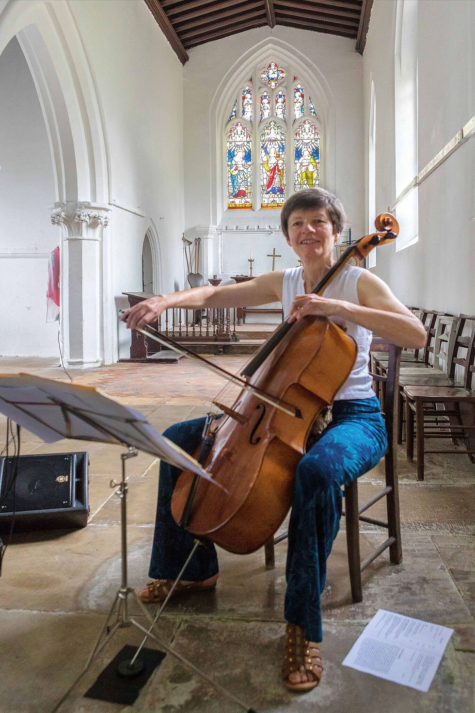 Margaret at Pitstone Church