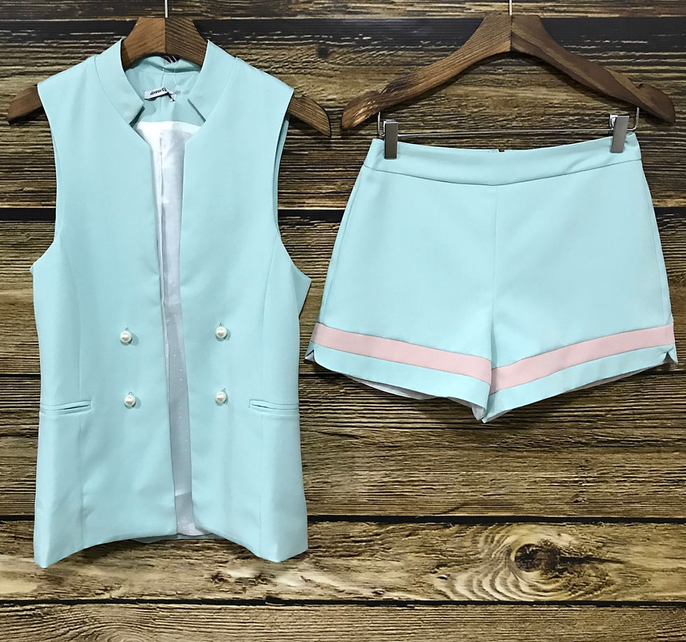 Miniatura: Colete com Botões em Pérolas