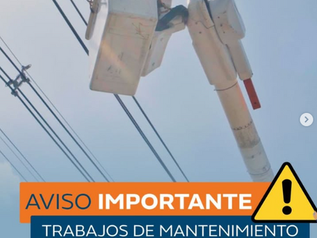 🚧⚠️ ATENCIÓN | Trabajos de mantenimiento programados esta semana