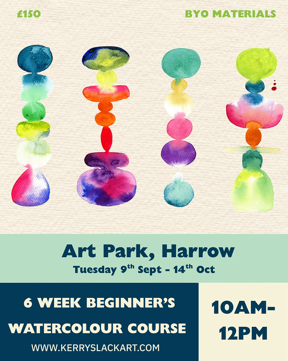 6 Week Beginner Watercolour Course with Kerry Slack