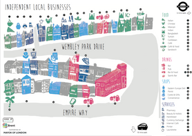 Mapping small businesses in Wembley