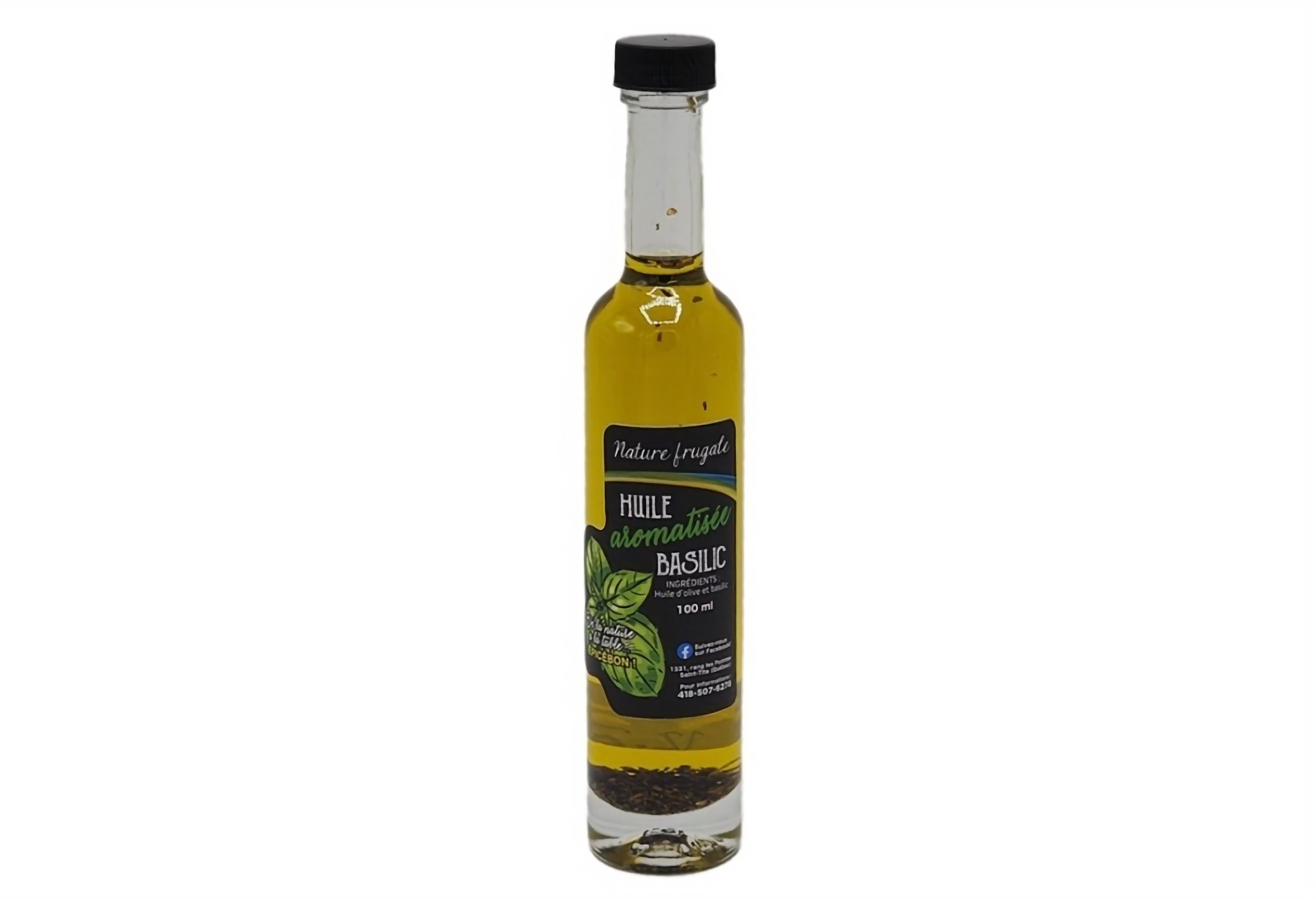 Huile aromatisée basilic