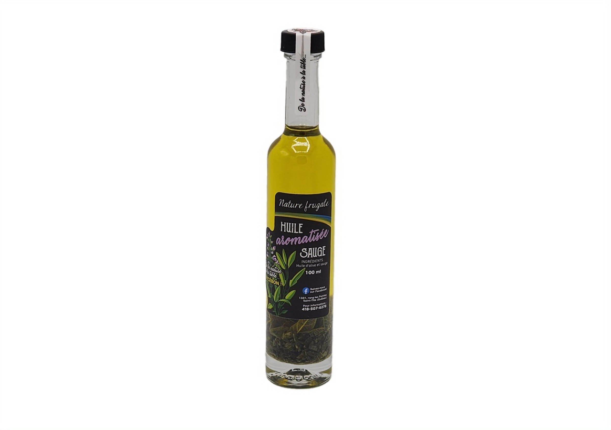 Huile aromatisée sauge