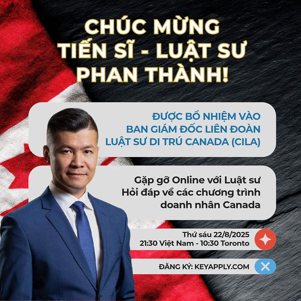 Hội thảo Online về các chương trình Đầu tư Doanh nhân Canada