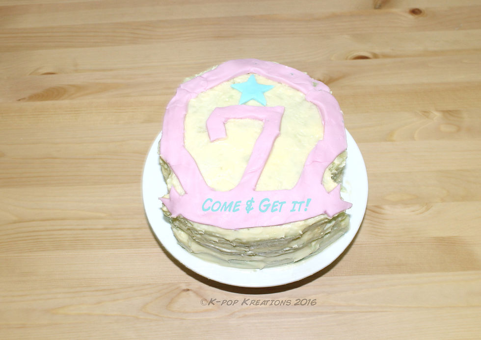 Got7 Ombre Cake