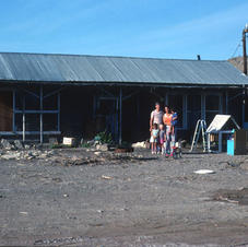 Trent and Olga Jones in school house home .jpg