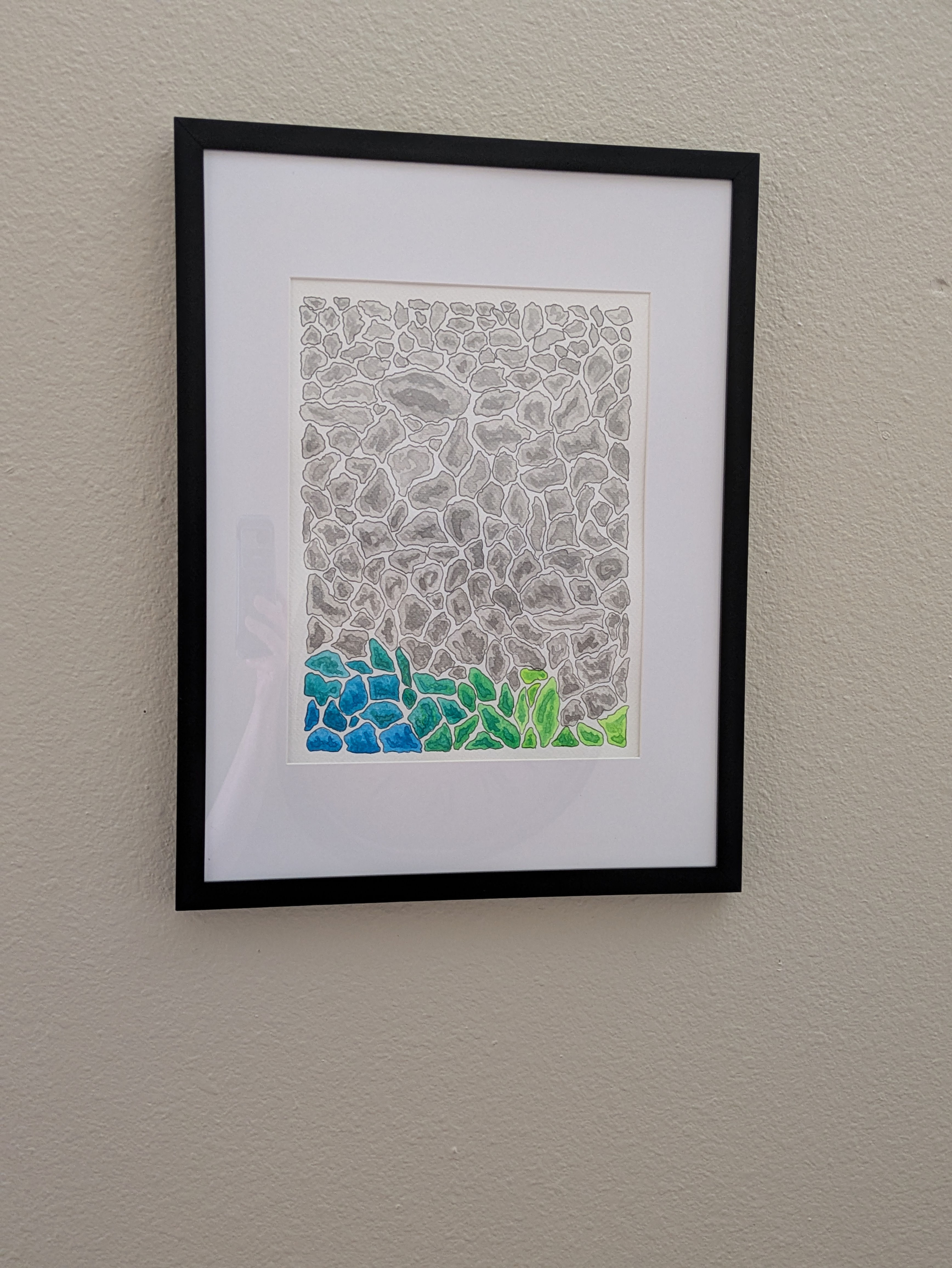 "Safely Hidden Beneath" - Original Luminous Watercolor
