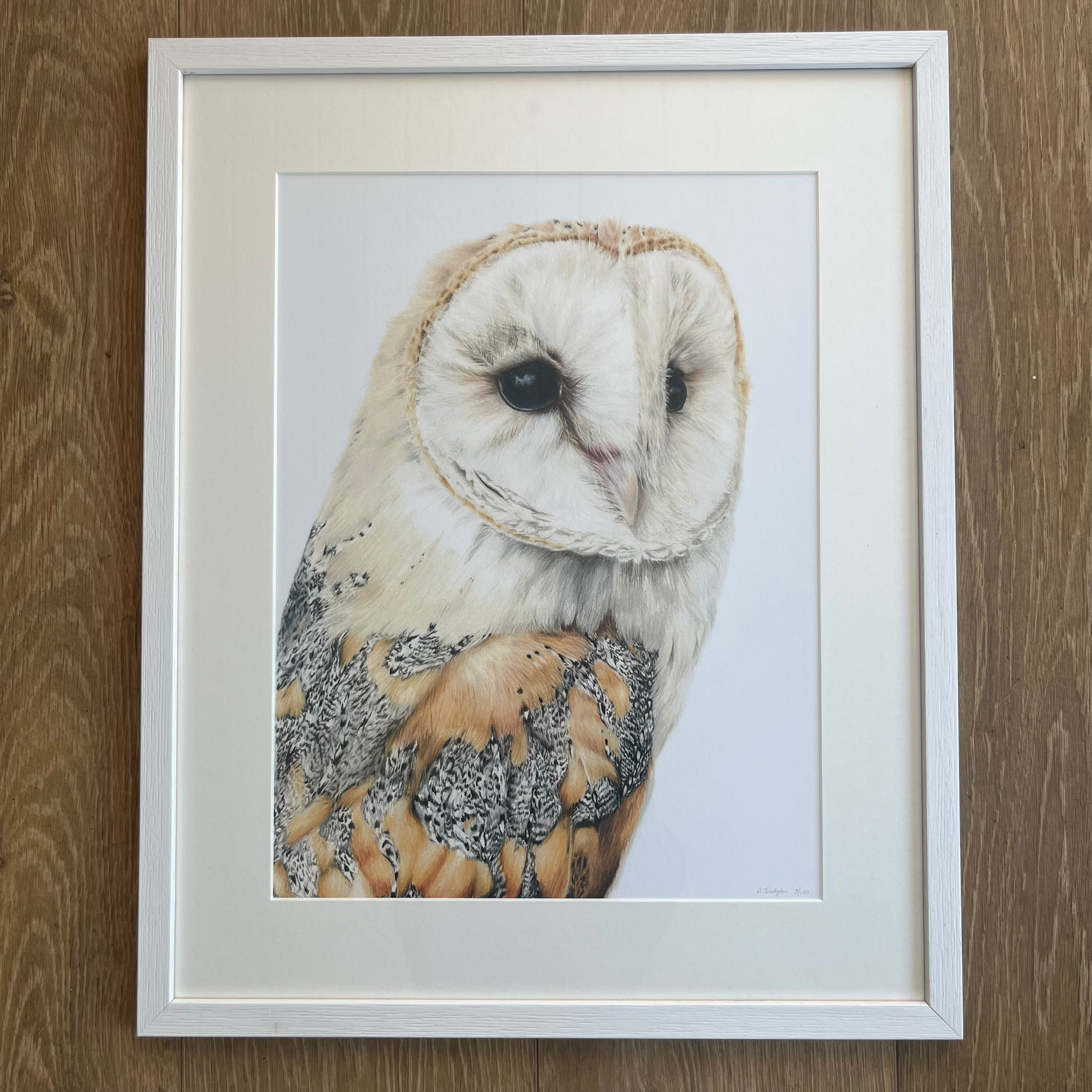 Barn Own limited edition framed print