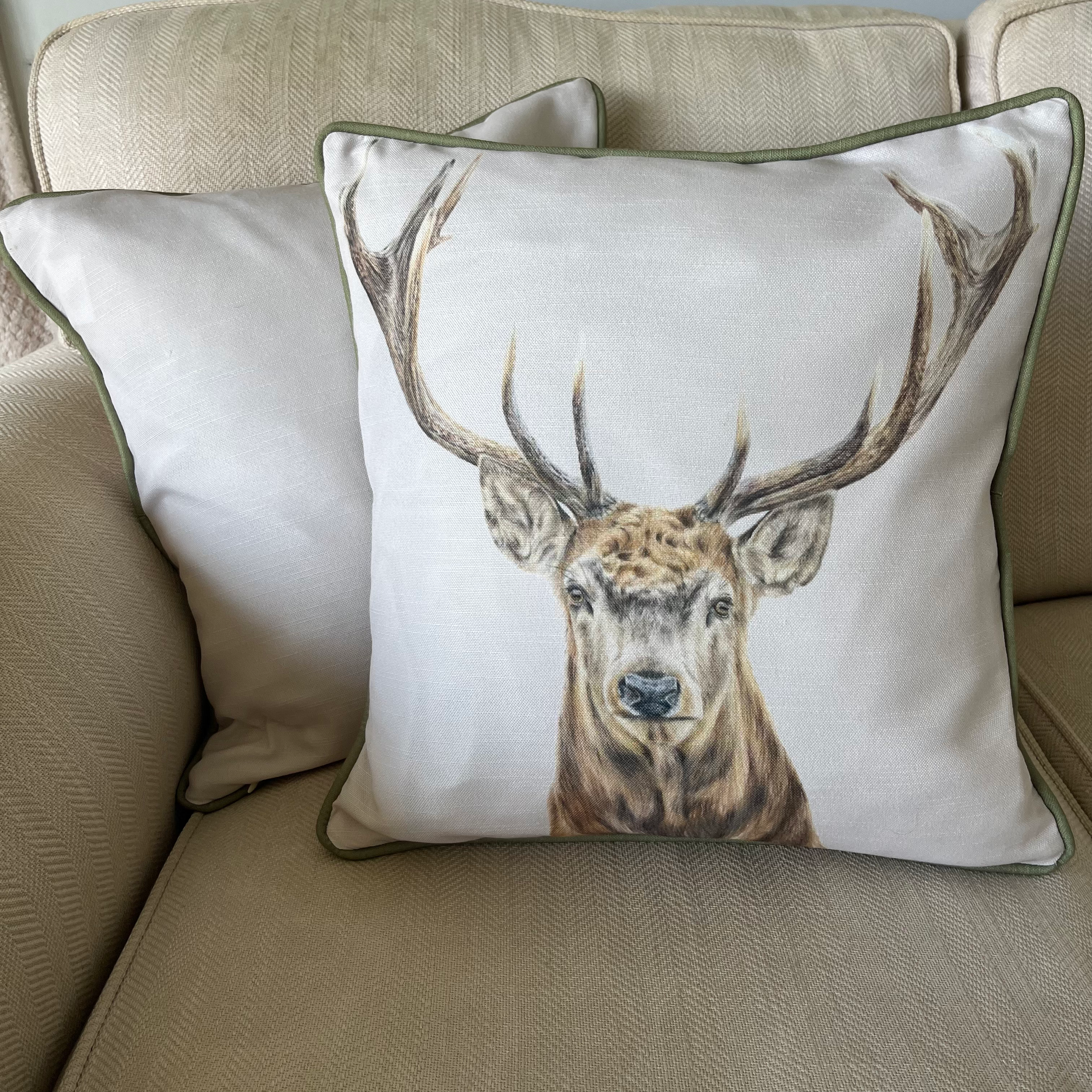 Deer Study Cushion